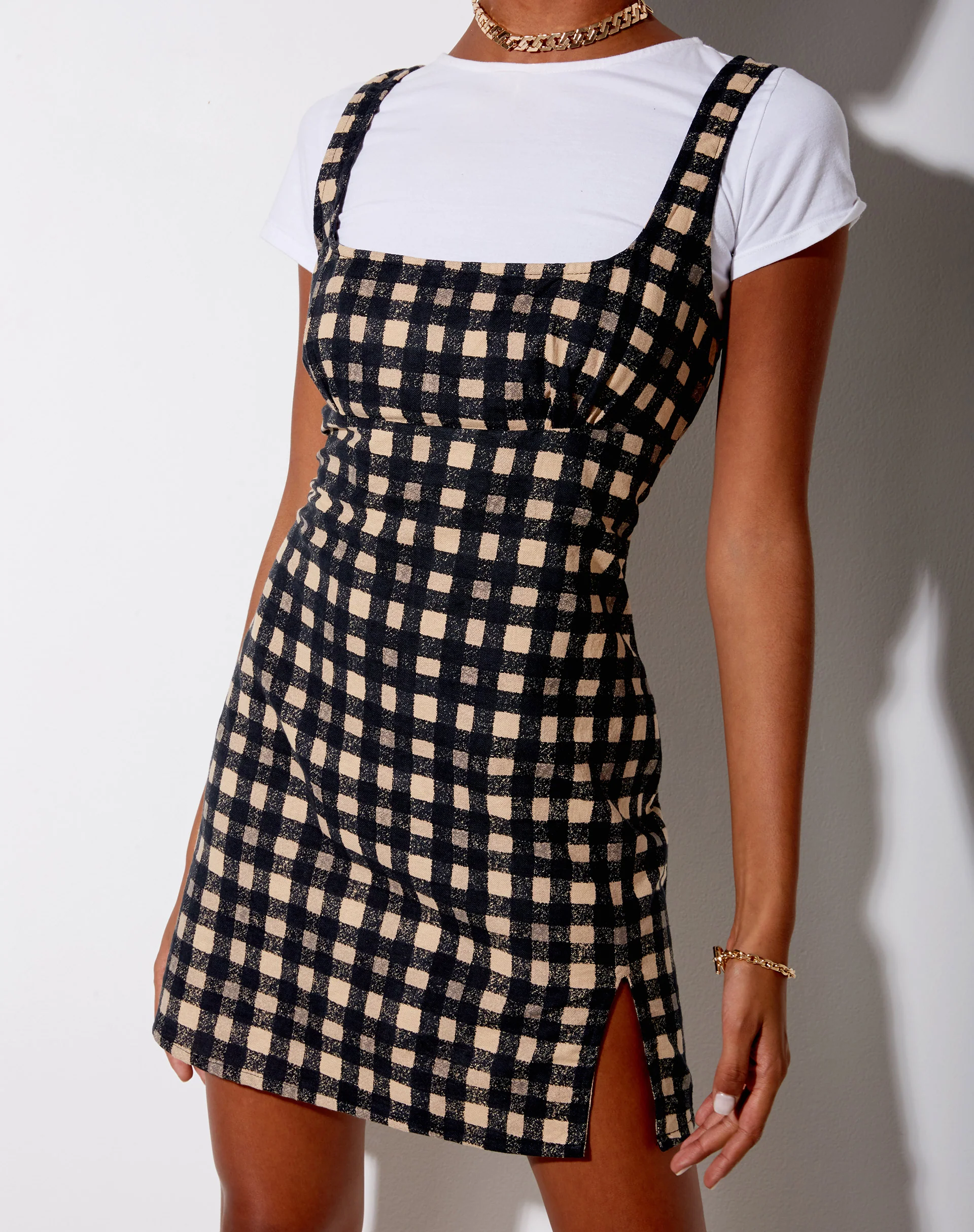 Mehra Mini Dress in 90's Grunge Check - Image 2