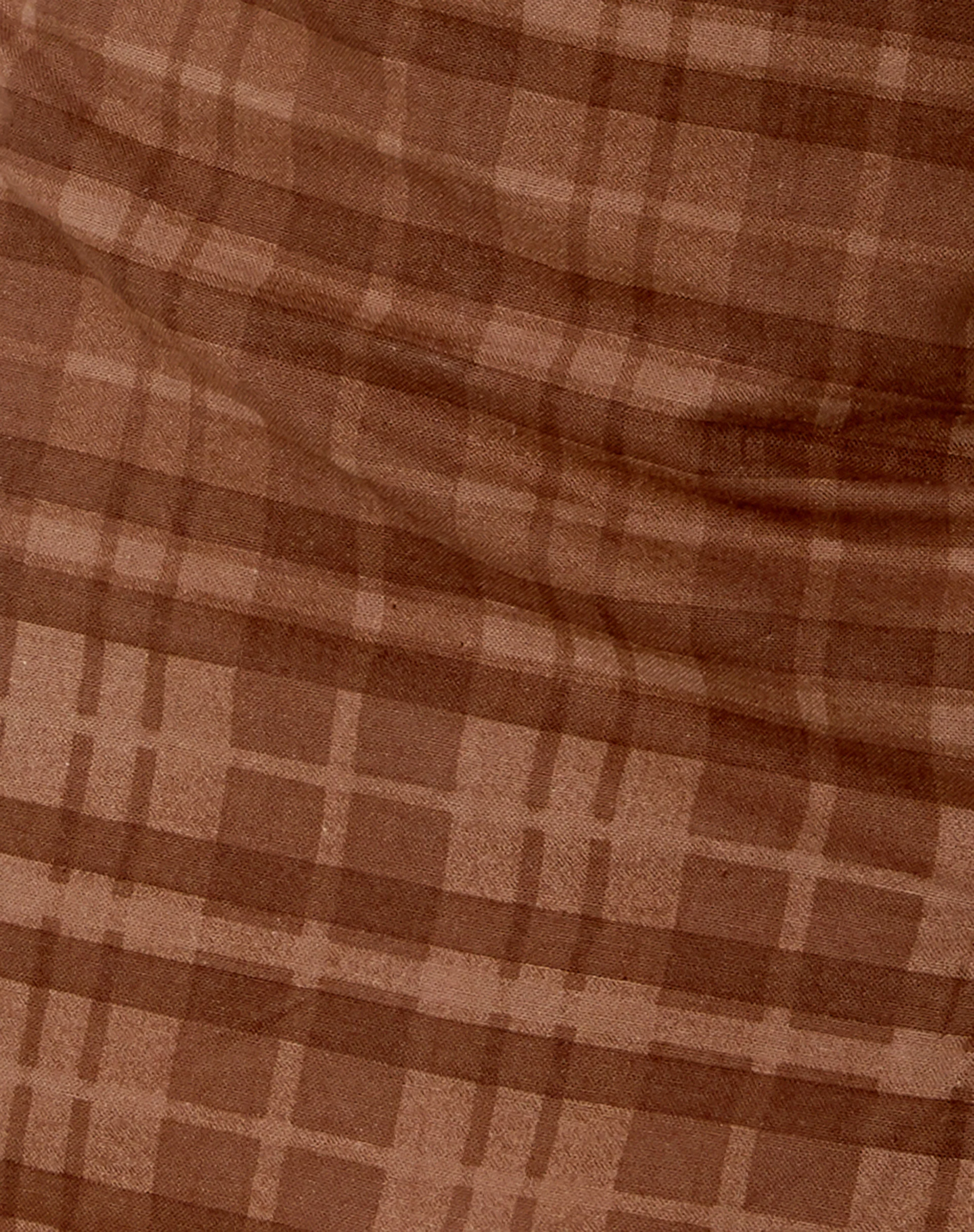 Mehra Mini Dress in Brown Check - Image 5