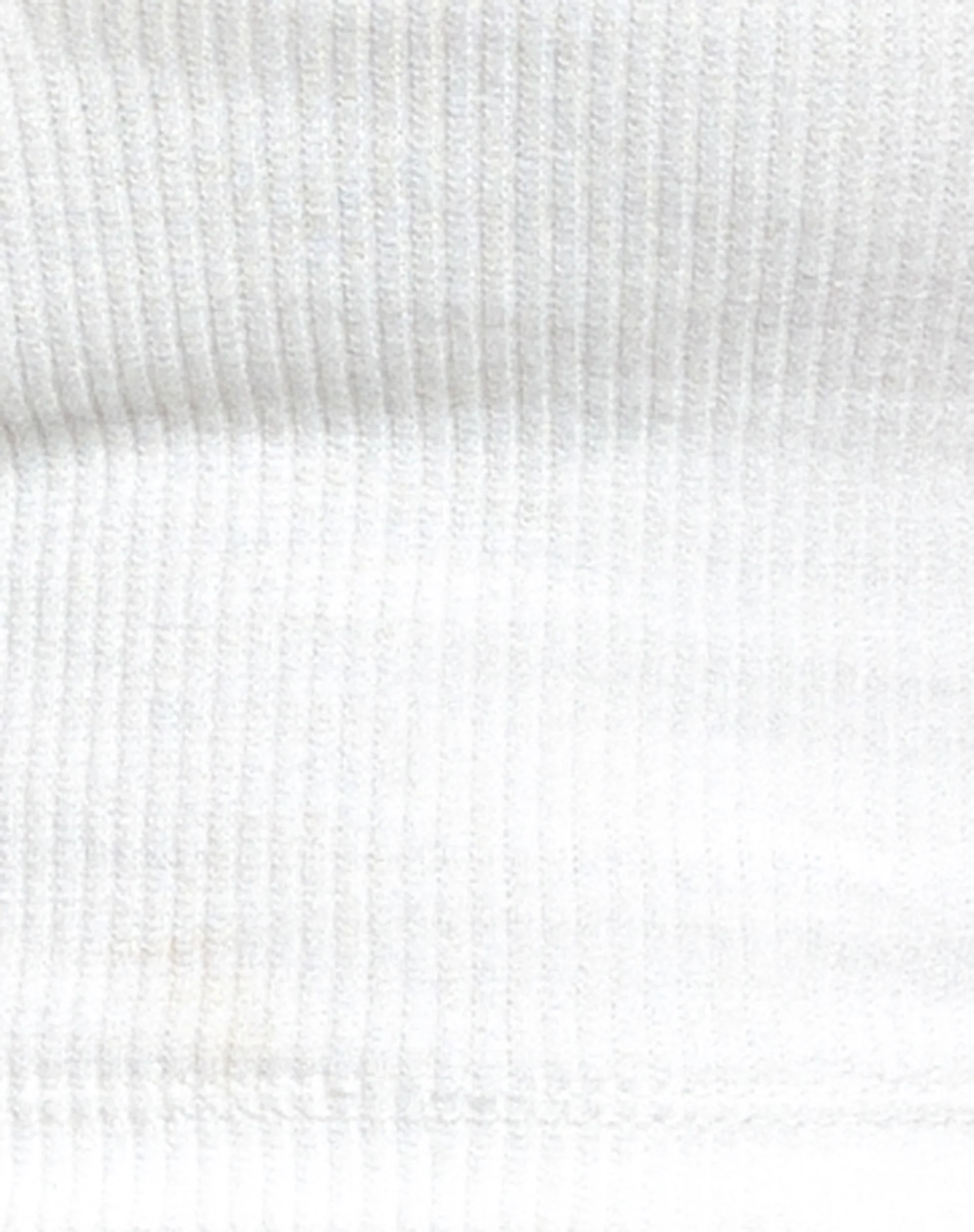 Meiken Crop Top in Rib Ivory - Image 5