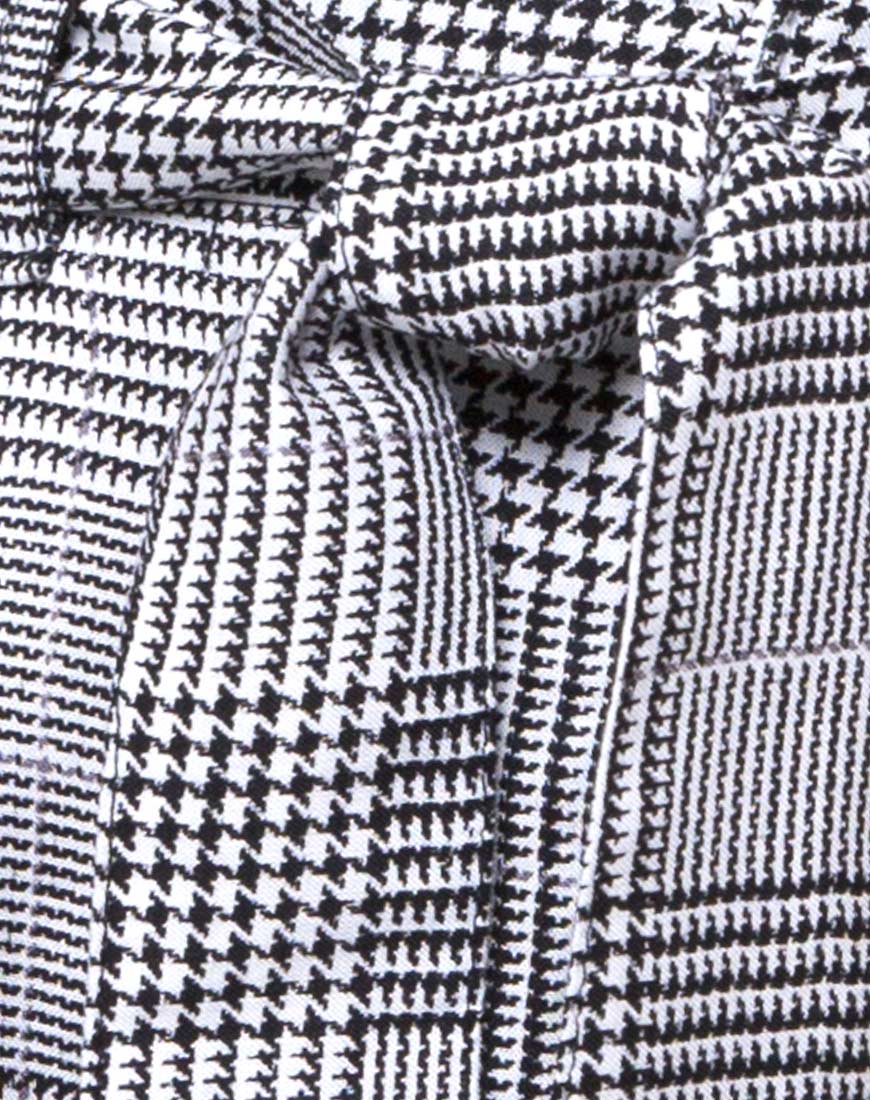 Melange High Waist Short in Grey Charles Check - Image 5