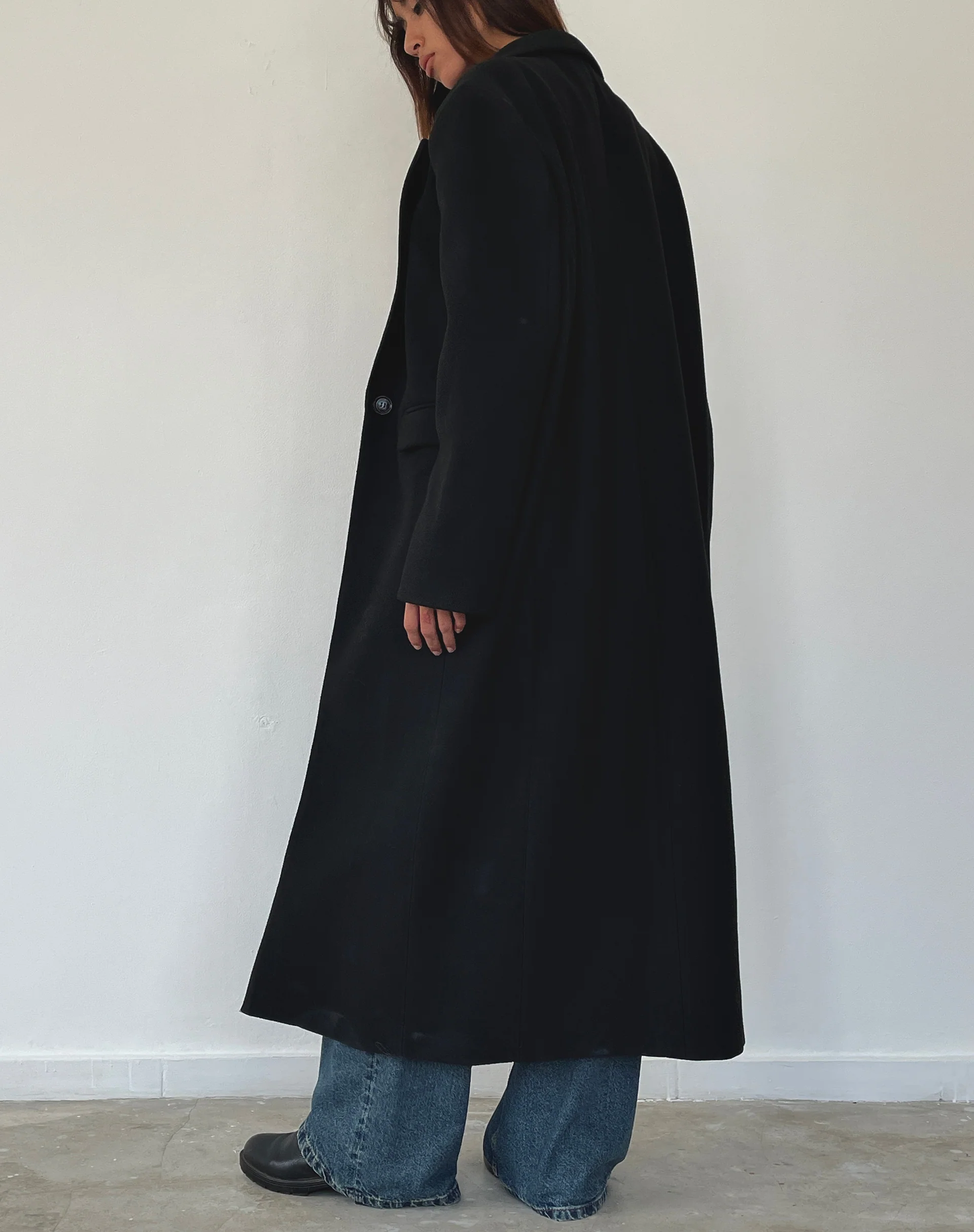 Melani Longline Coat in Black - Image 2