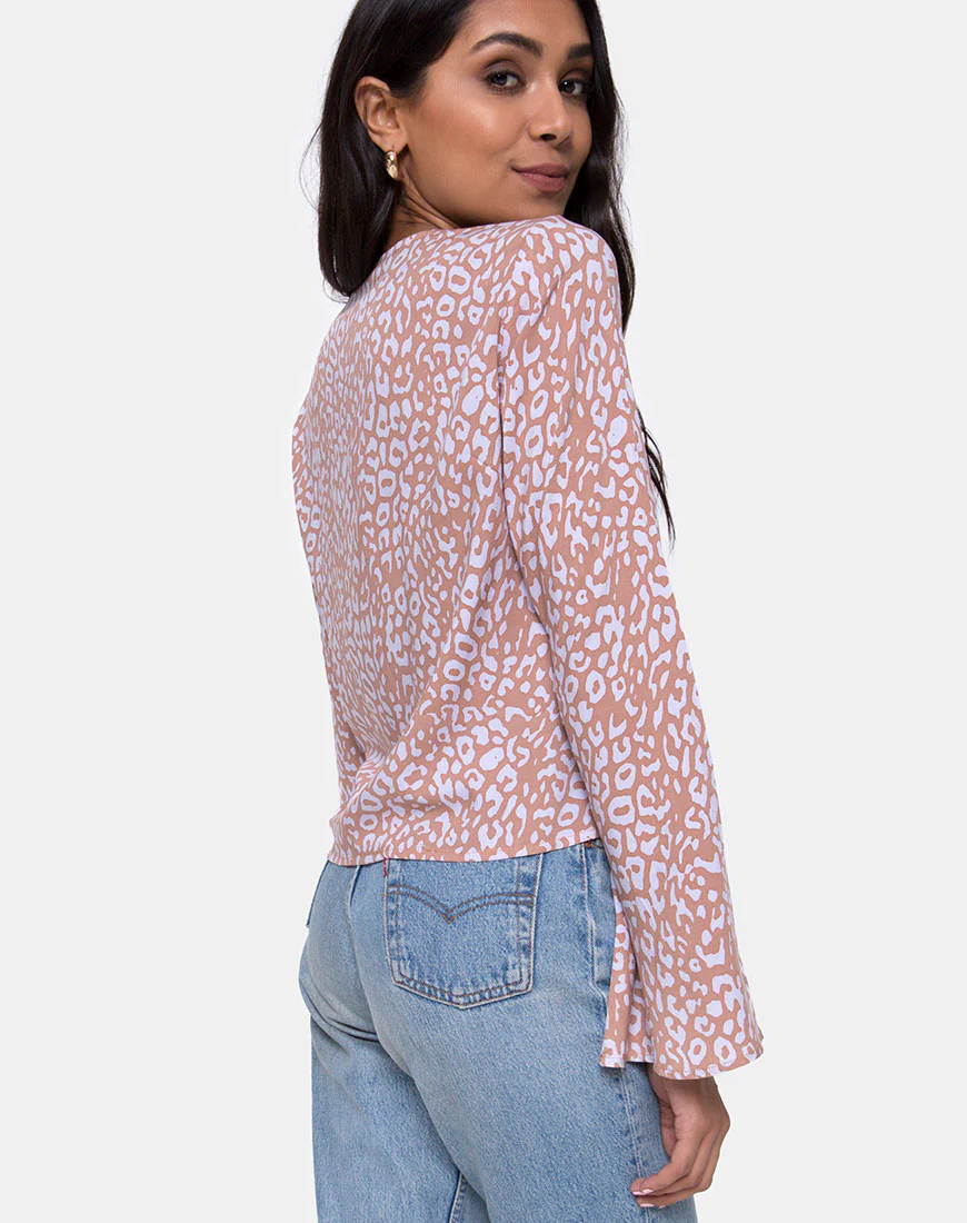 Merida Blouse in Leopard Spot - Image 2