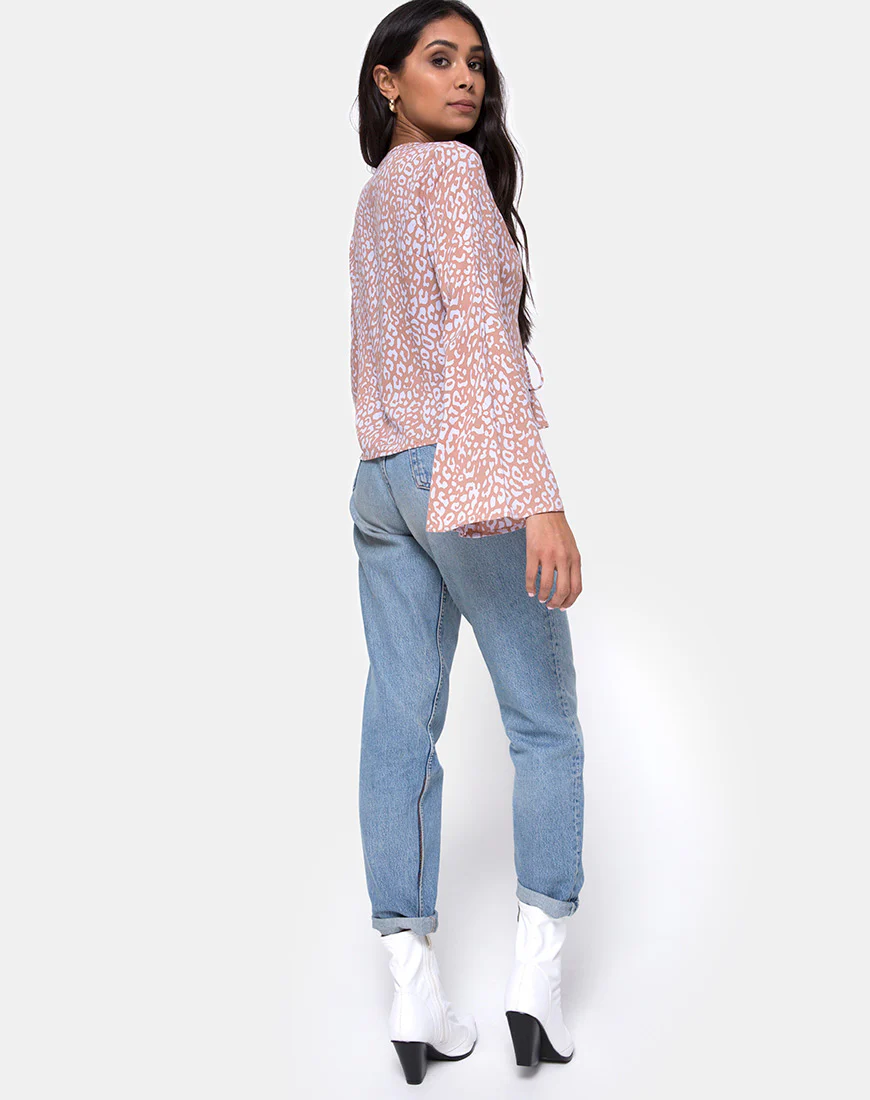 Merida Blouse in Leopard Spot - Image 4