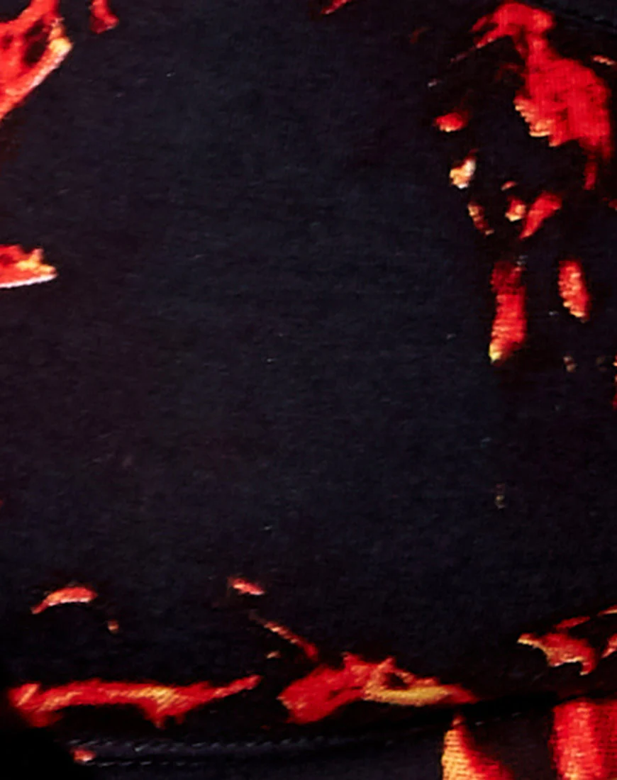 Micro Crop Top in Fire - Image 7