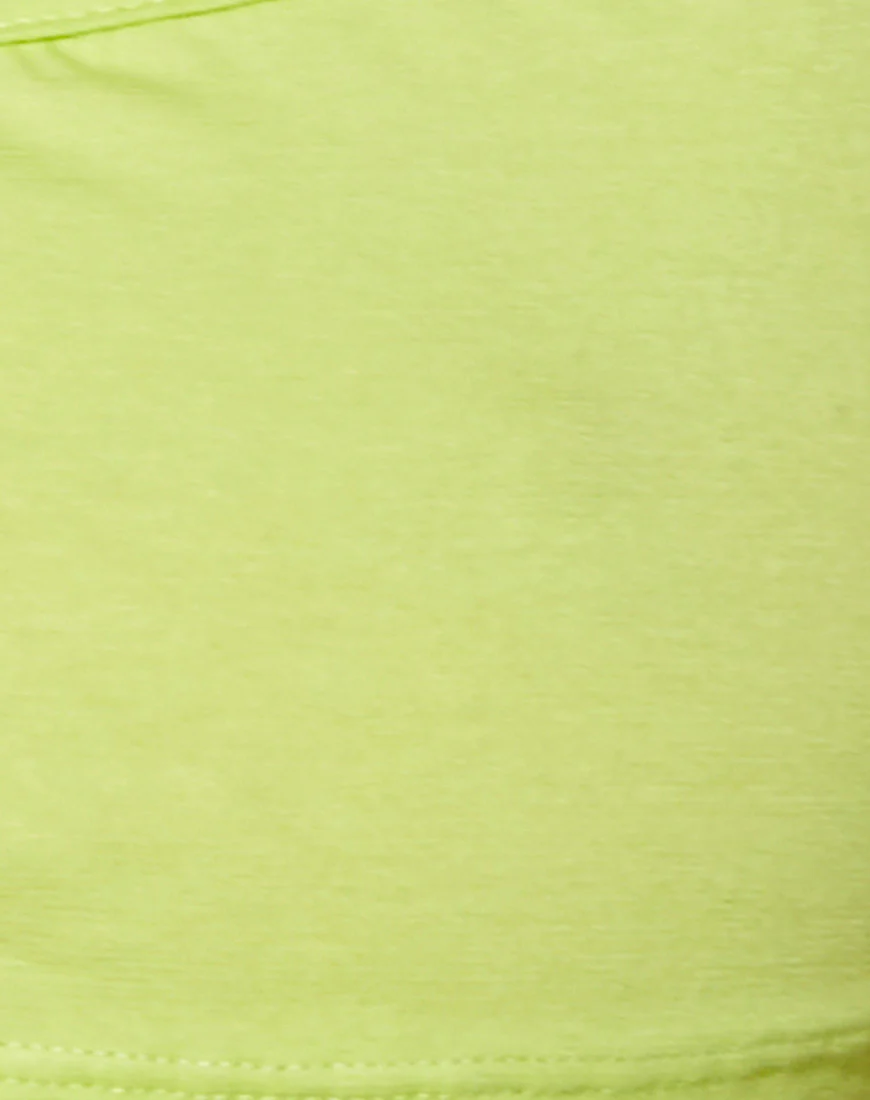 Micro Crop Top in Lime - Image 5