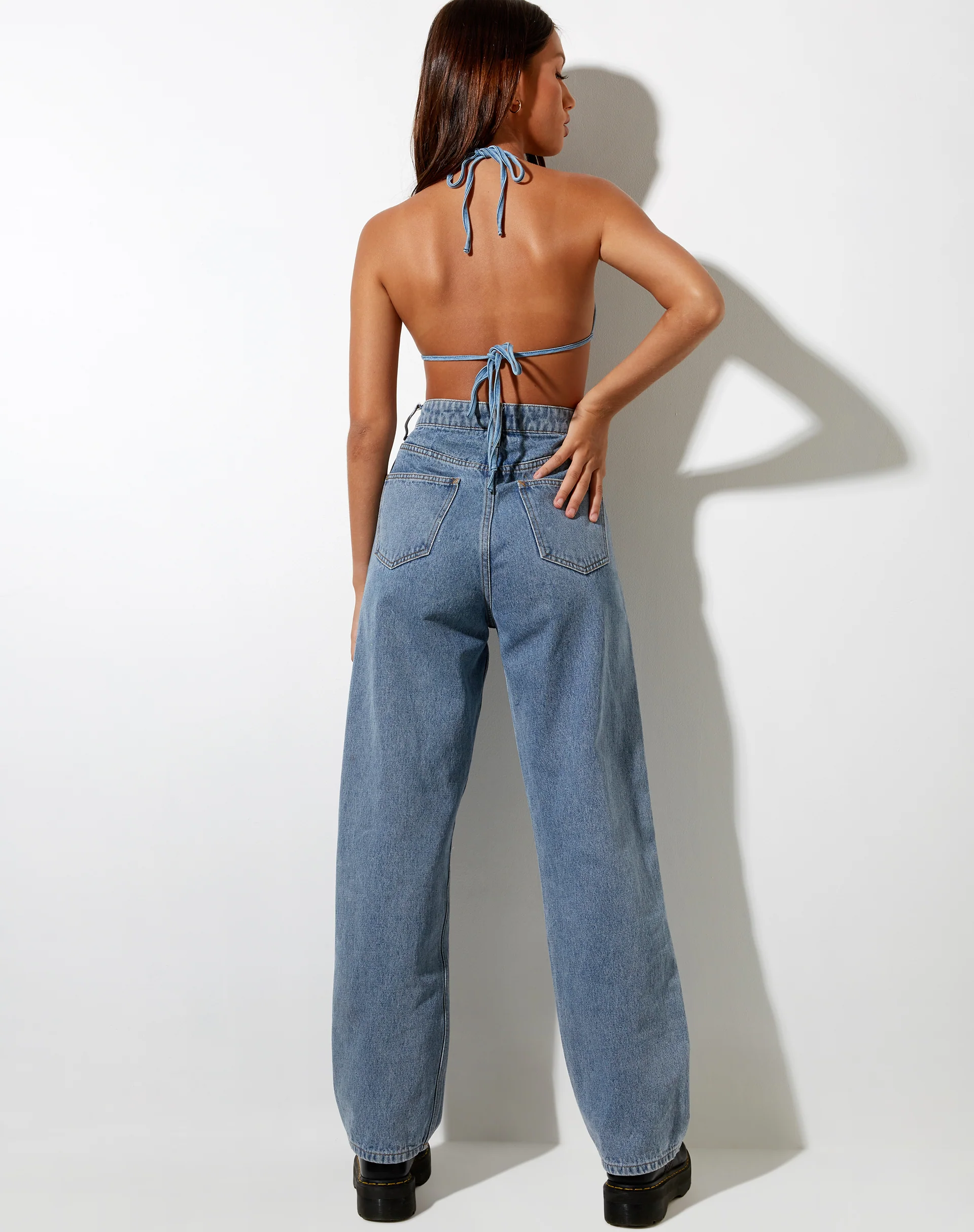 Mida Bralet in Light Blue Wash - Image 6