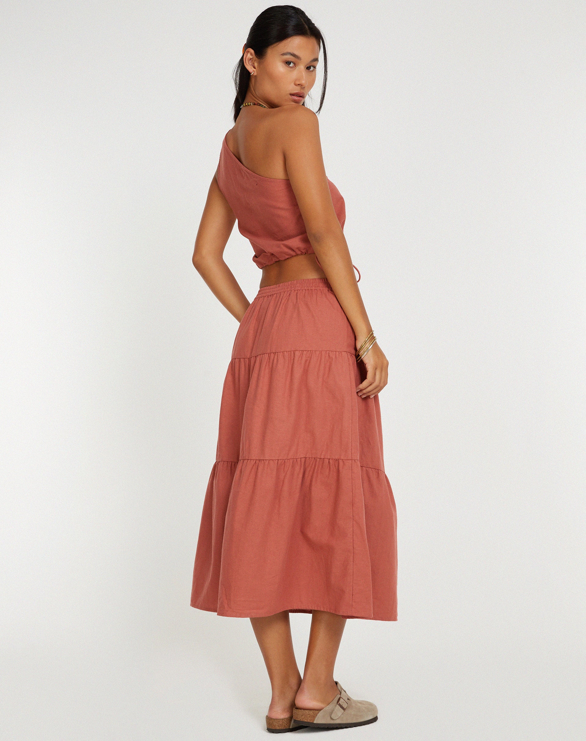 Midaxi Skirt in Cedar Wood - Image 2
