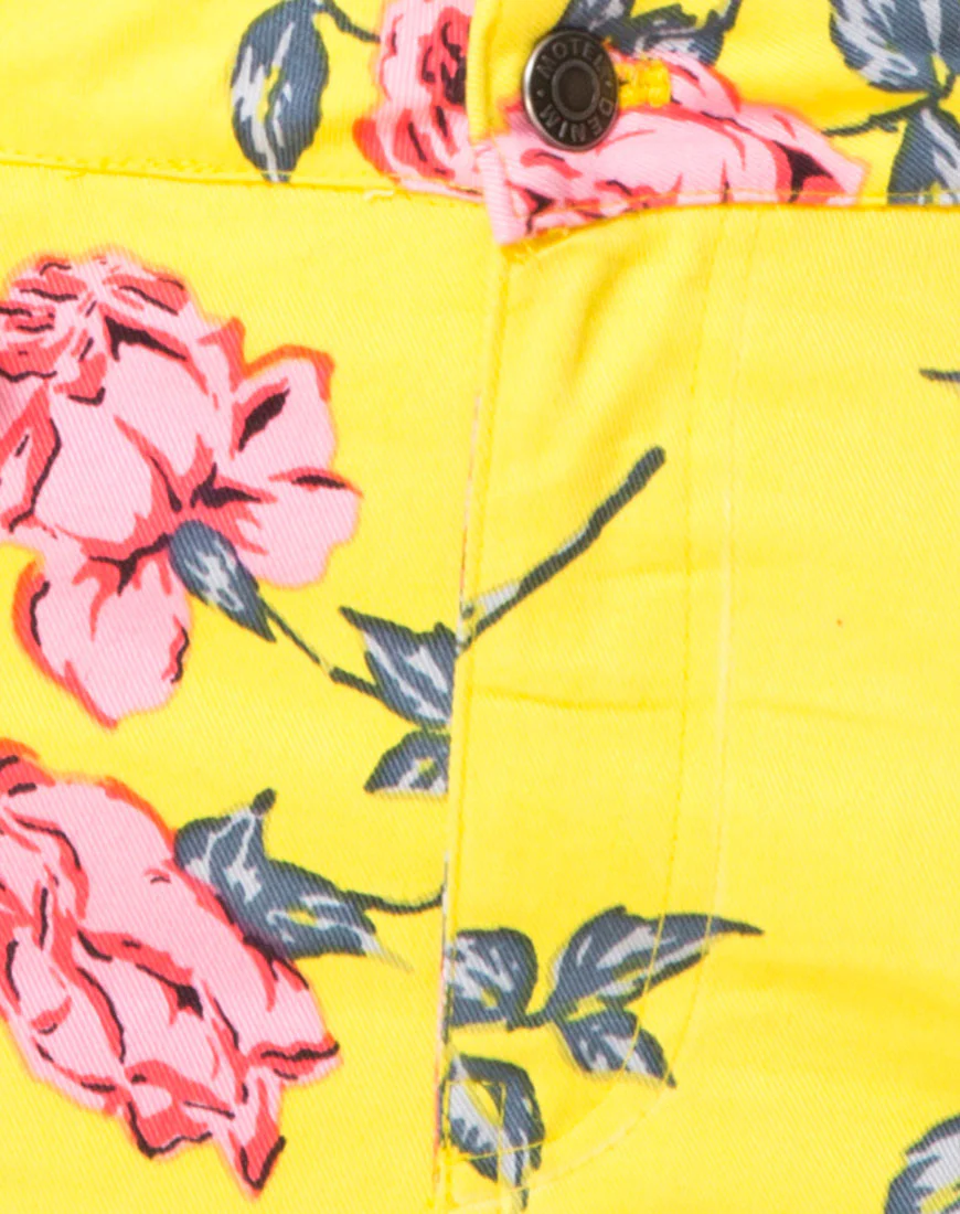 Mini Broomy Skirt in Candy Rose Yellow - Image 5
