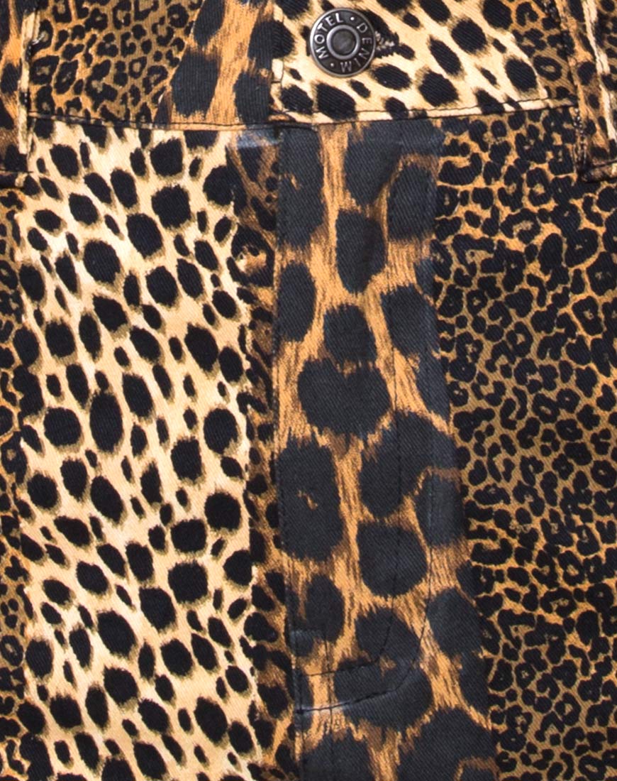 Mini Broomy Skirt in Animal Stripe - Image 5