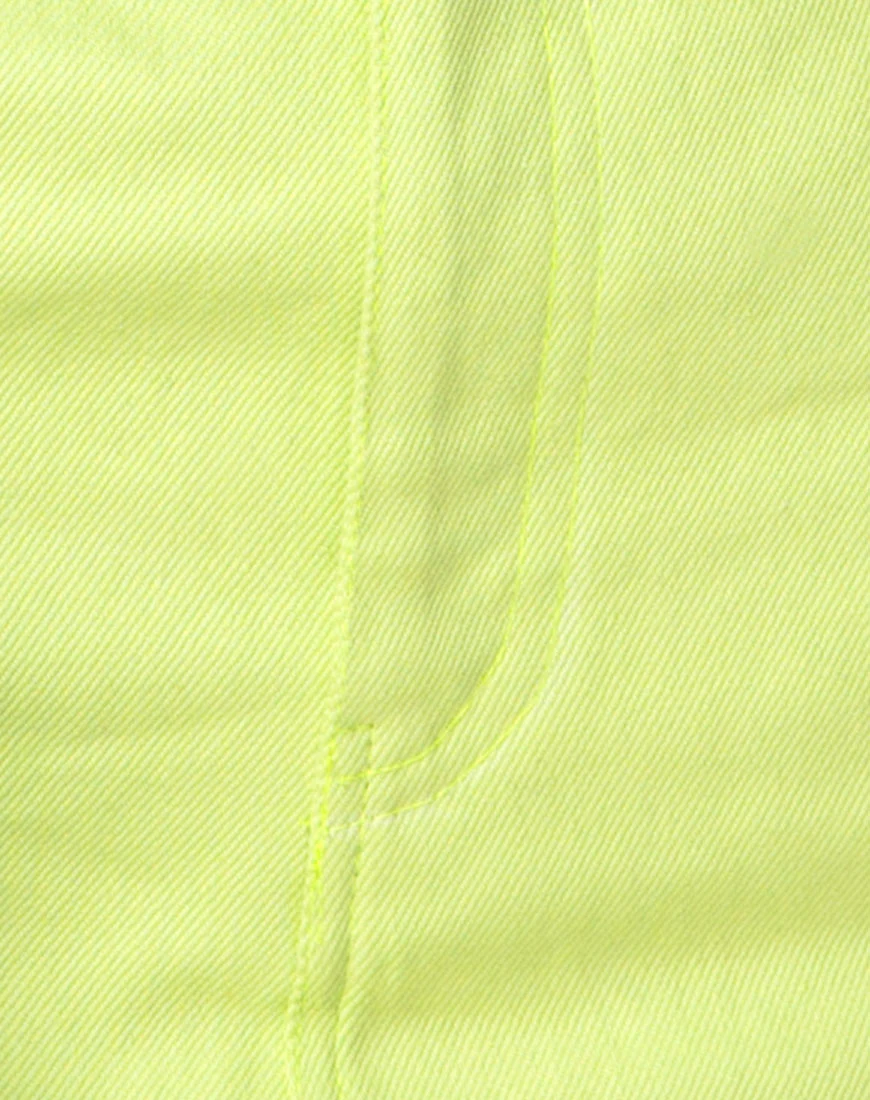 Mini Broomy Skirt in Lime - Image 5