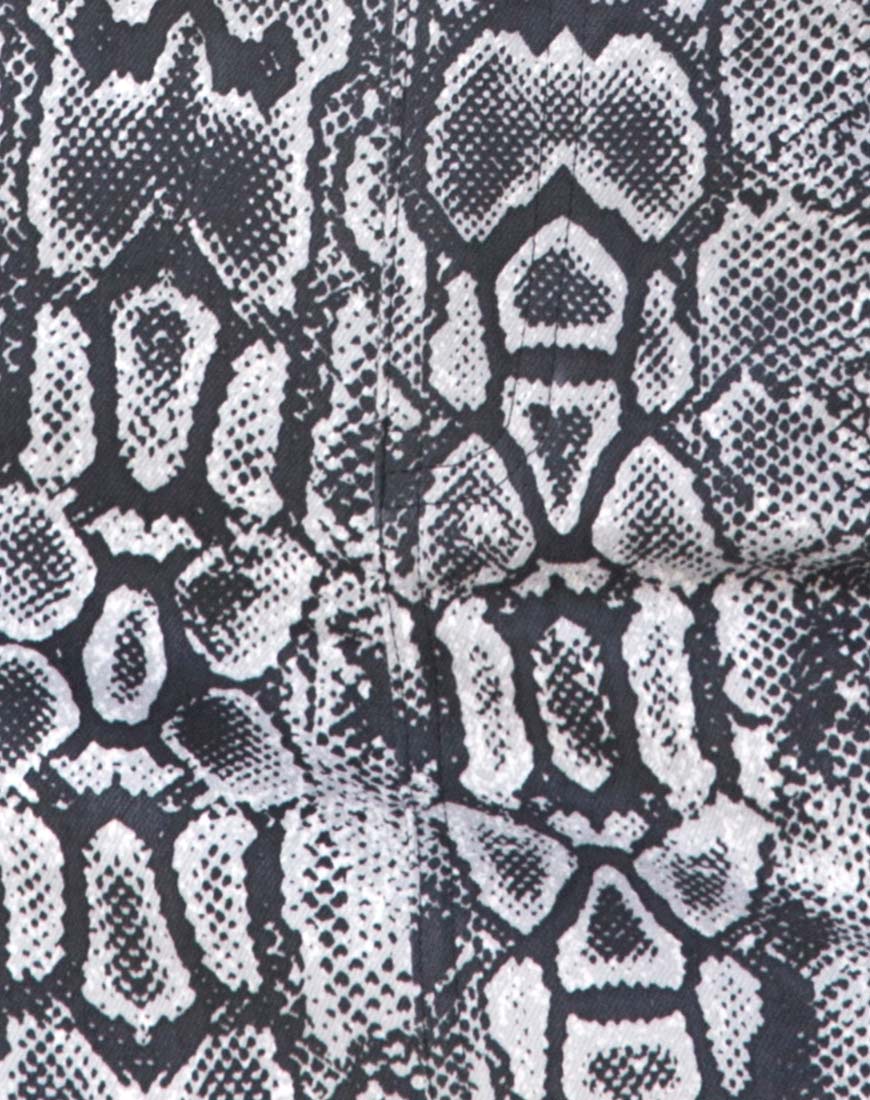 Mini Broomy Skirt in Snake - Image 5