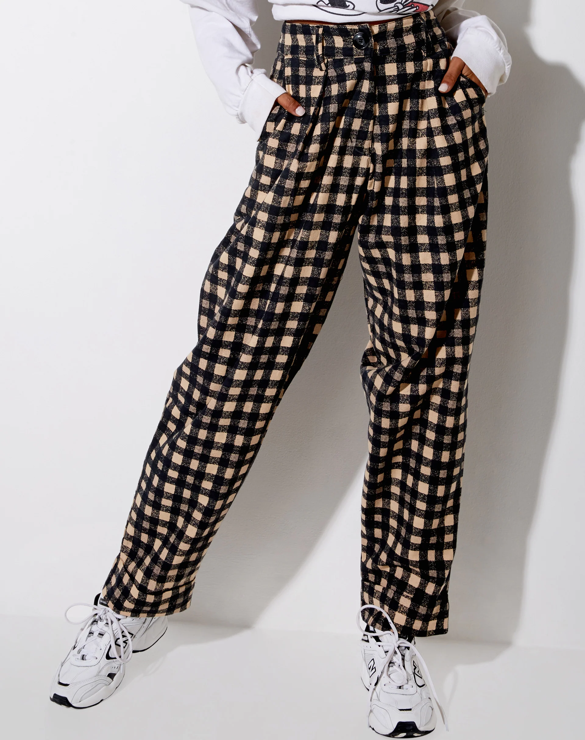 Misca Trouser in 90's Grunge Check - Image 2