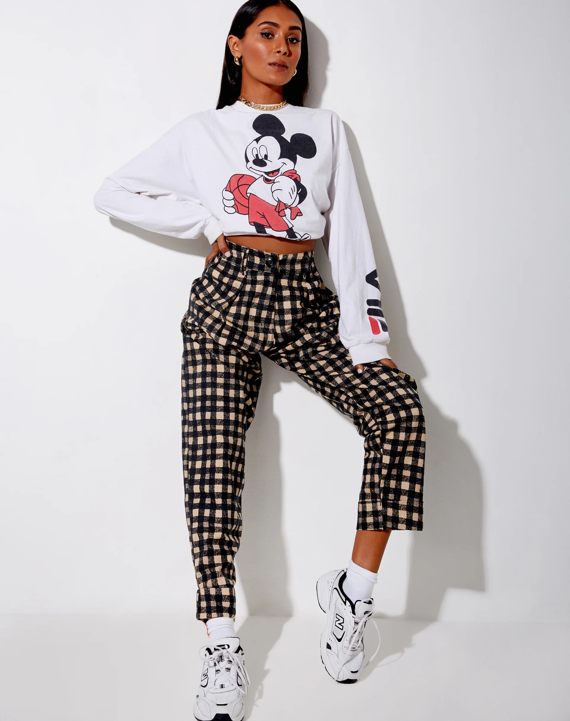 Misca Trouser in 90's Grunge Check - Image 3