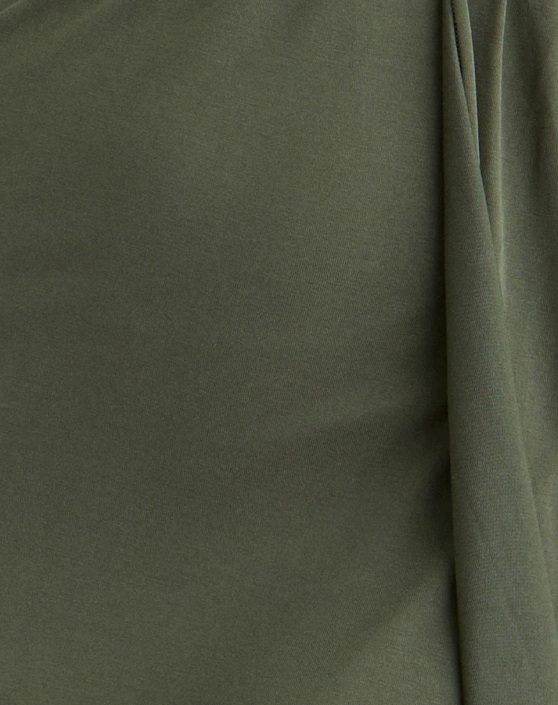 Miyoko Halter Mini Dress in Green - Image 6