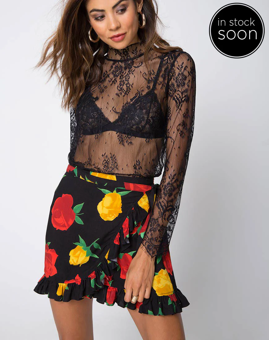 Miza Mini Skirt in Rose Romance - Image 6