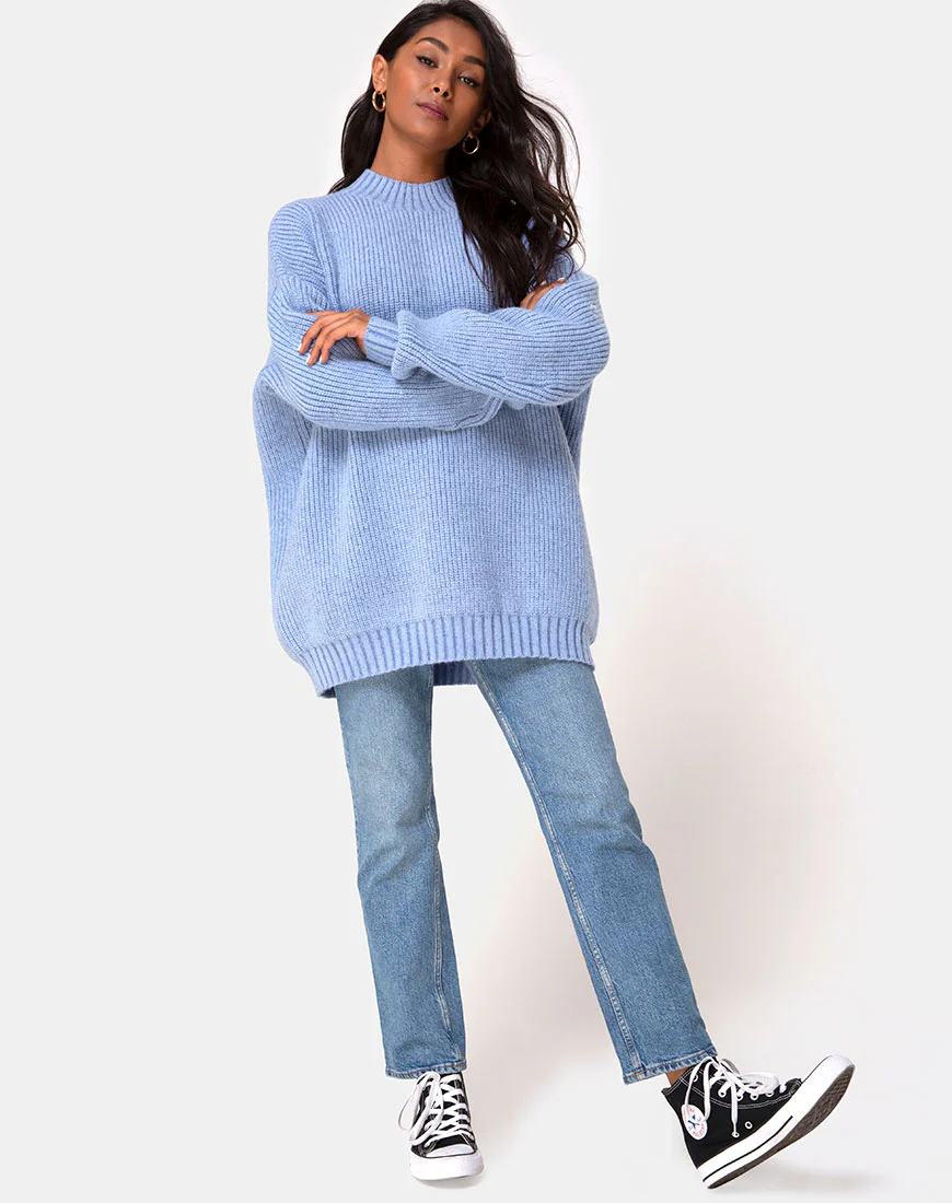 Mody Jumper in Blue Rib - Image 3