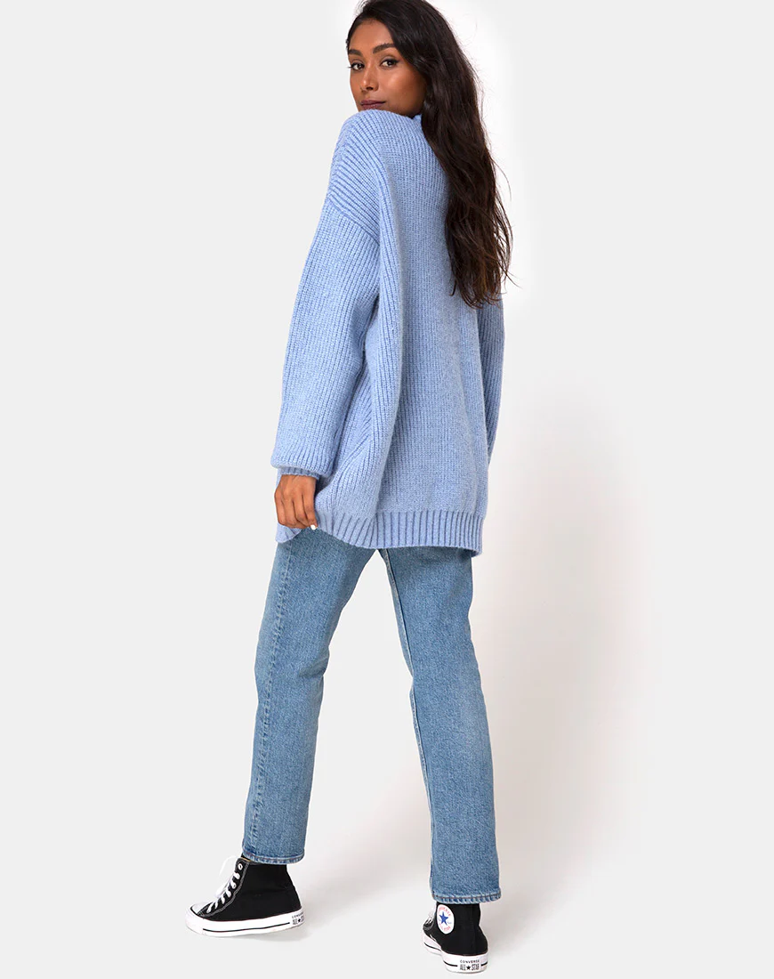 Mody Jumper in Blue Rib - Image 4
