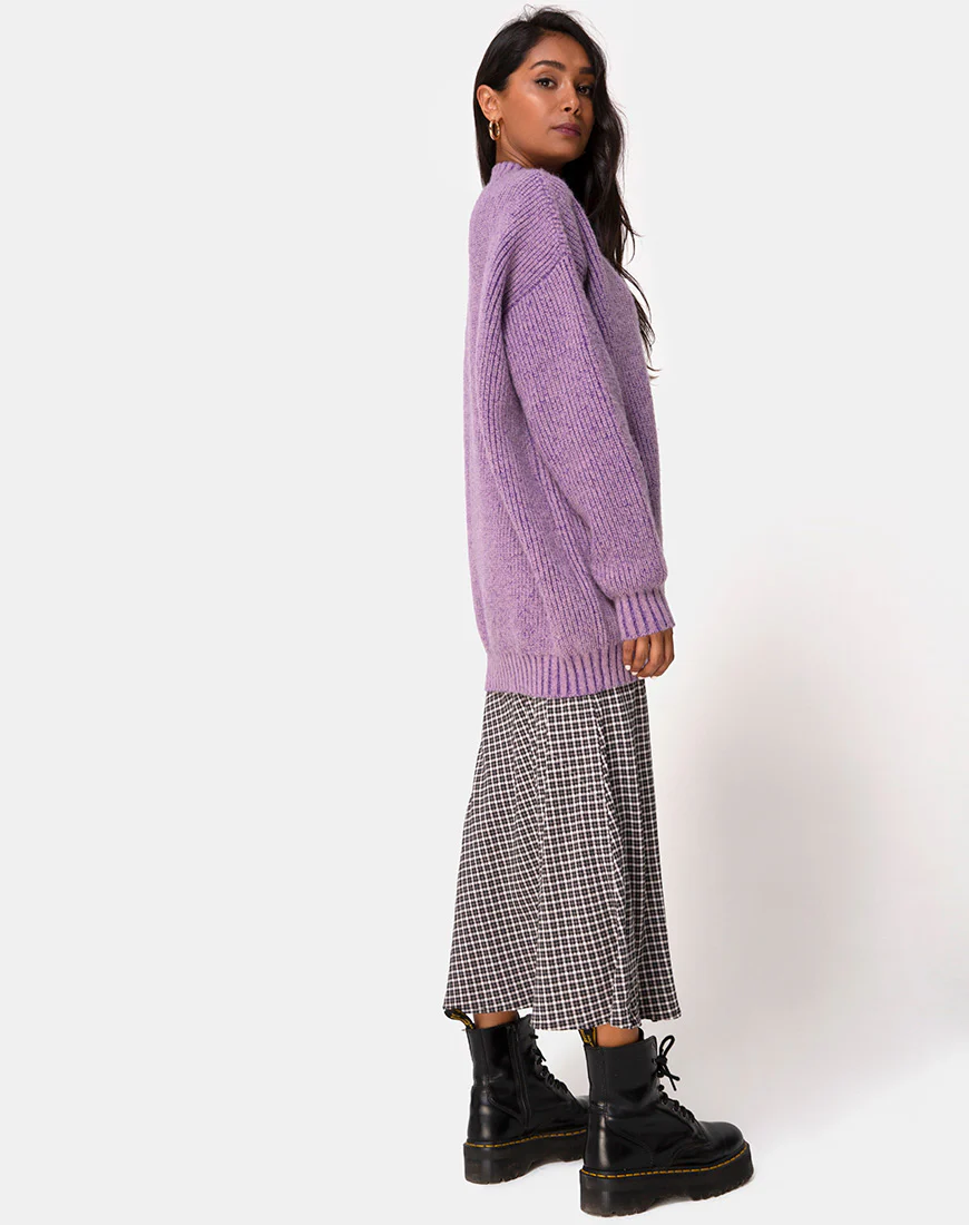 Mody Jumper Knitted in Light Purple - Image 5