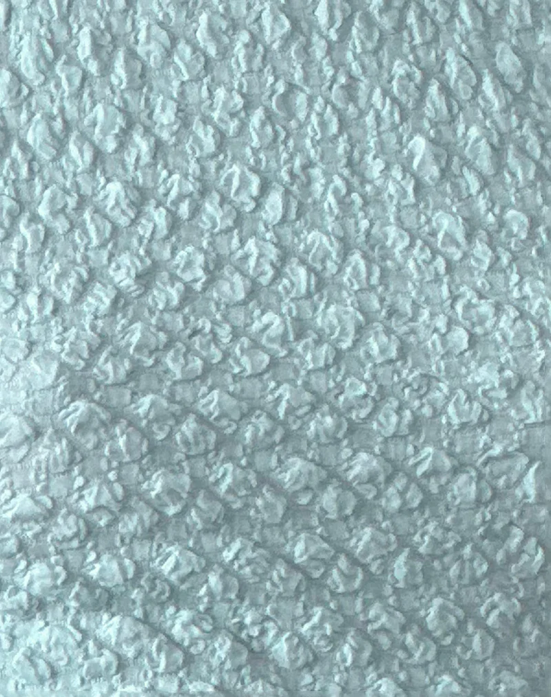 Mohala Top in Bubble Knit Light Blue - Image 6