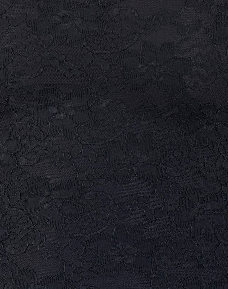 Moira One Shoulder Lace Top in Black - Image 5