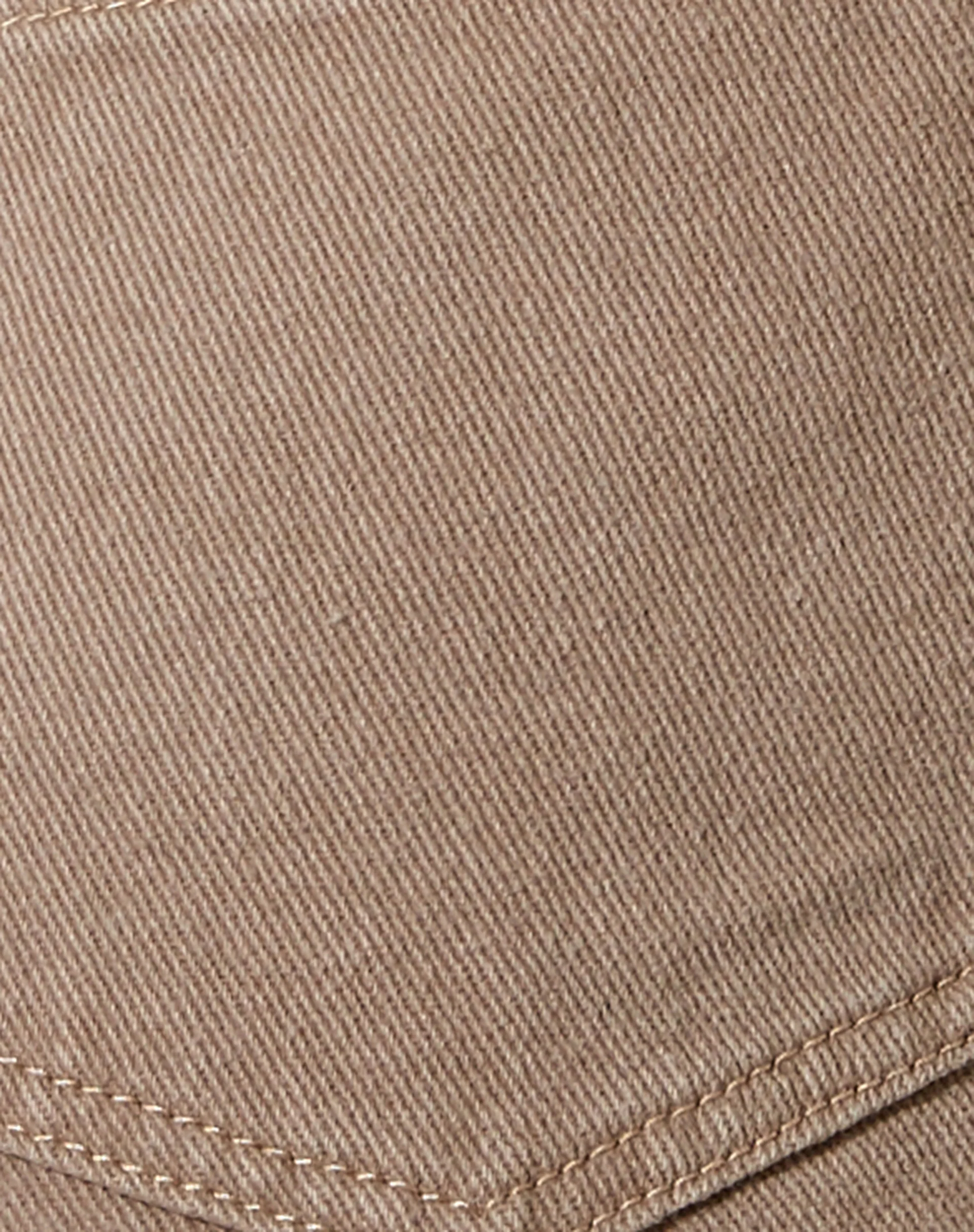 Mom Denim Short in Burnt Olive - Image 7