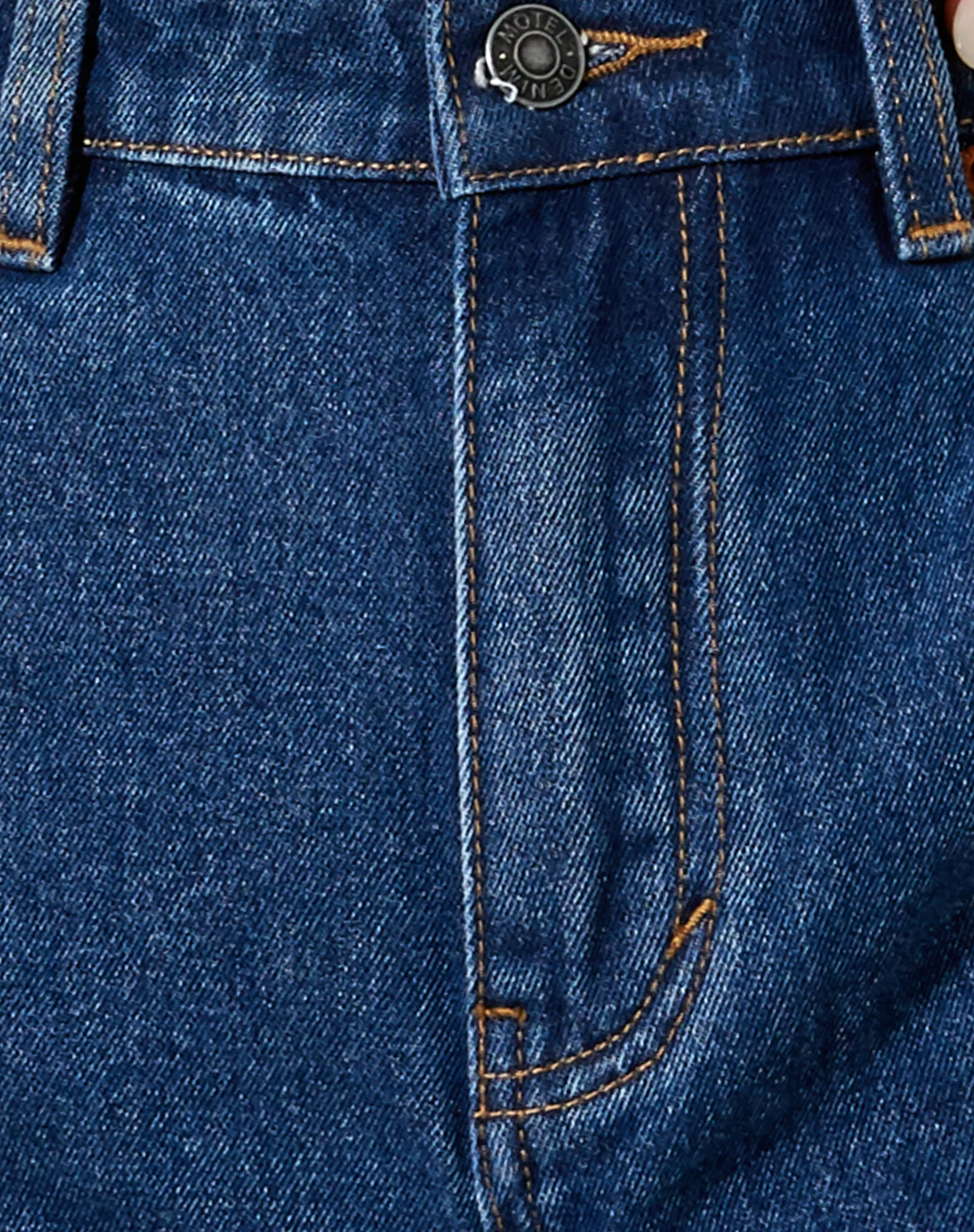 Mom Denim Short in Classic Blue - Image 7