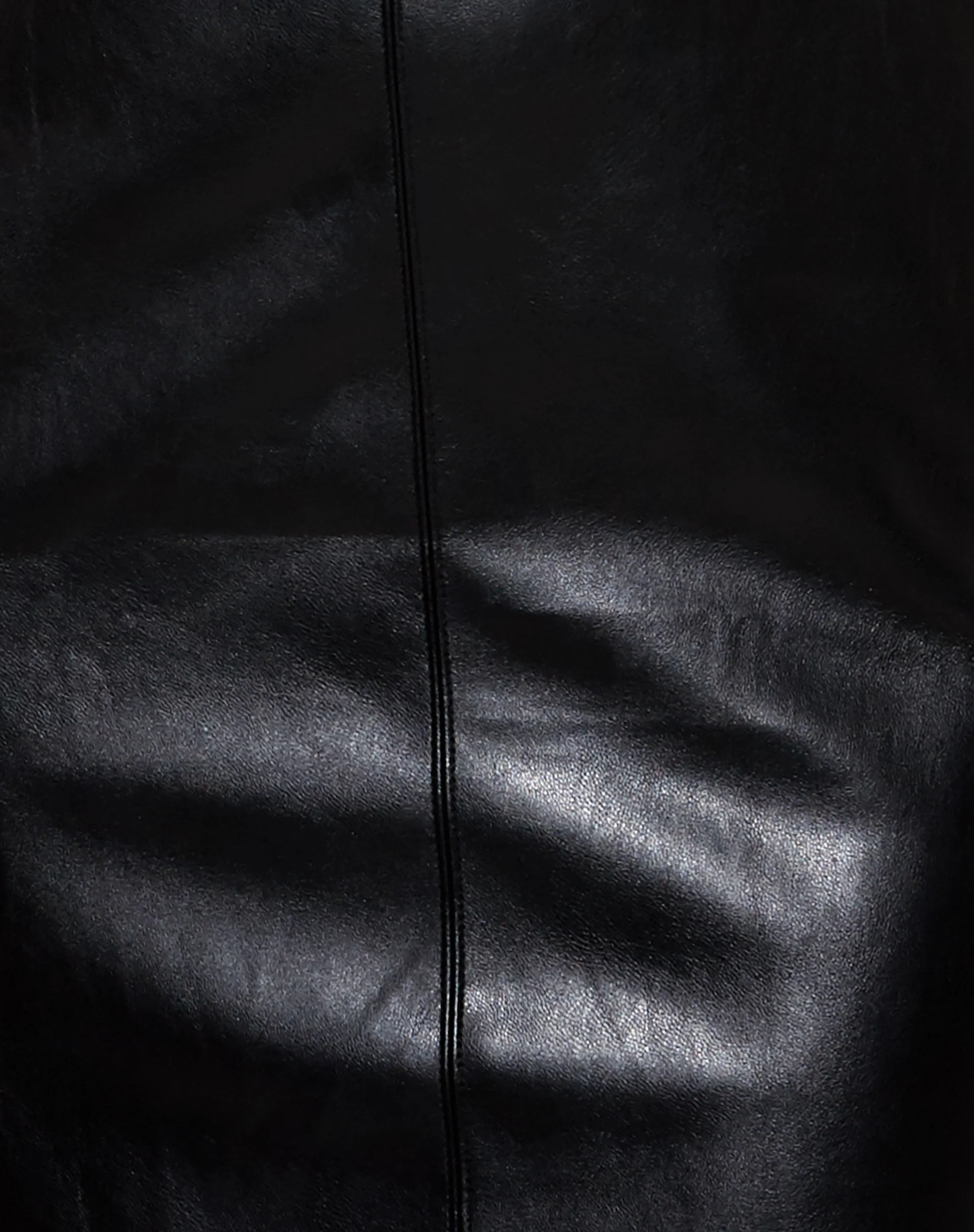 Monic Mini Dress in Pu Black - Image 5
