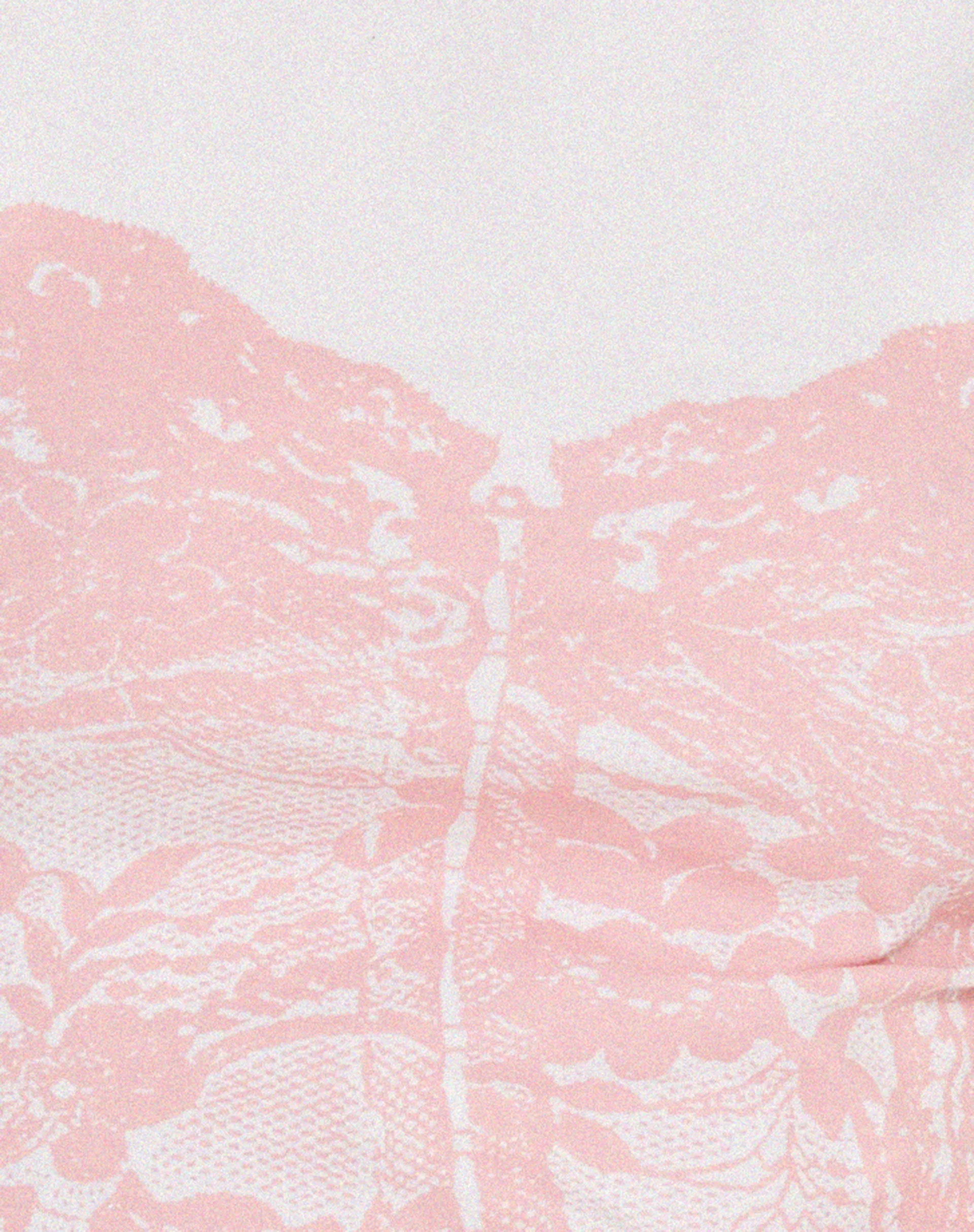 Monlo Vest Top in White Pink Corset Print - Image 6