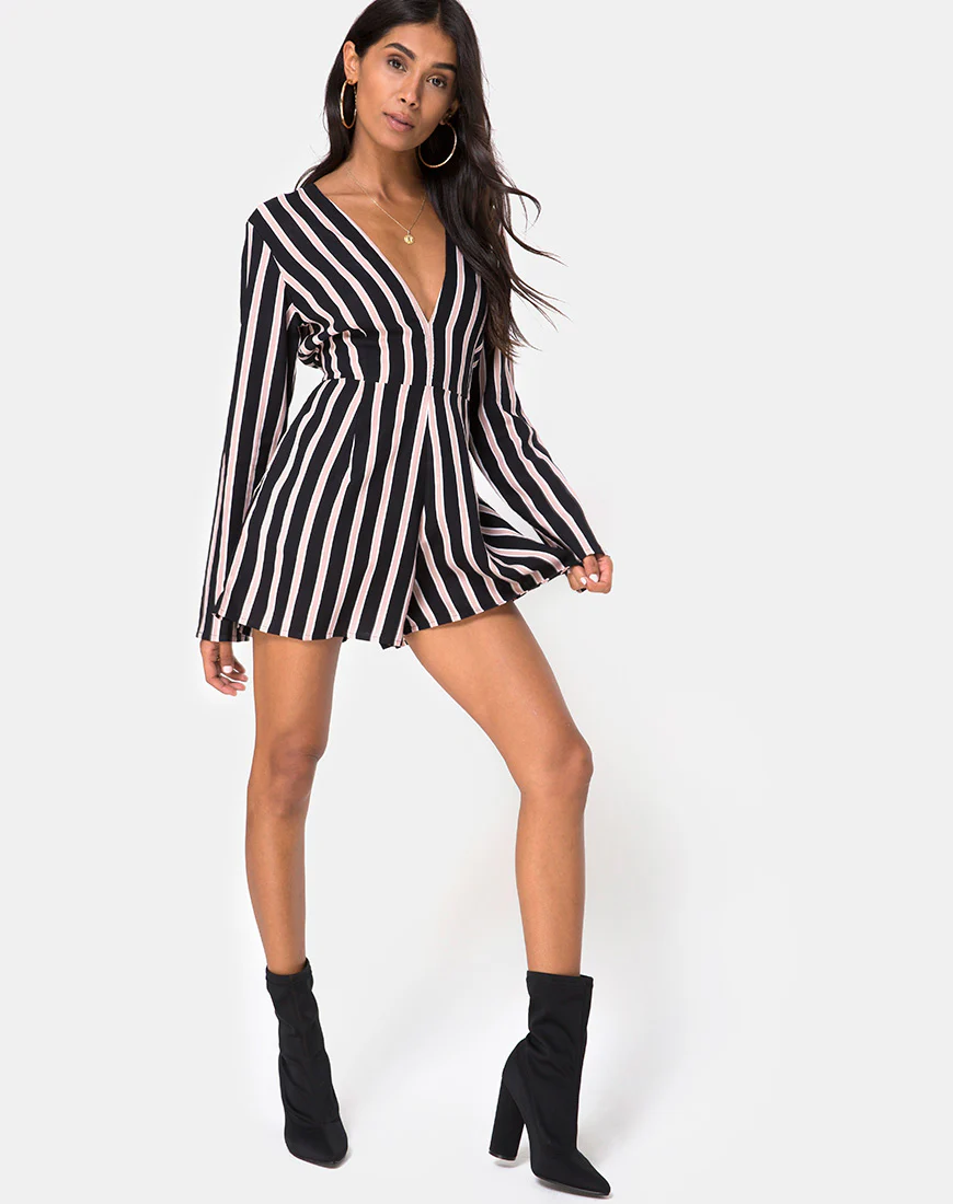 Moran Jumpsuit in Formal Stripe - Image 3
