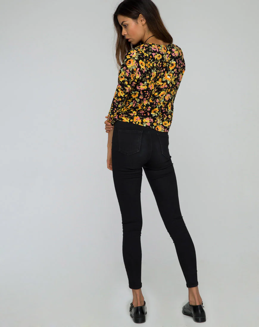Mosca Plunge Top in Agatha Flower - Image 4