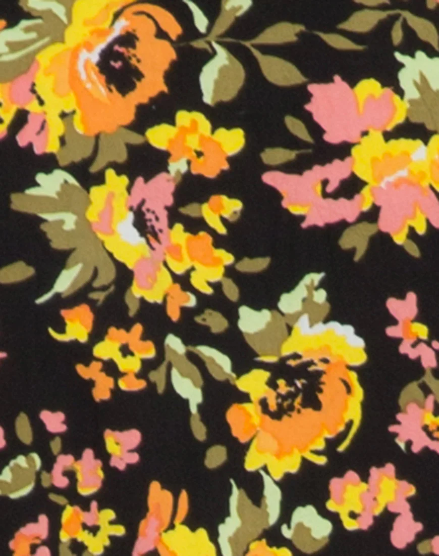 Mosca Plunge Top in Agatha Flower - Image 5