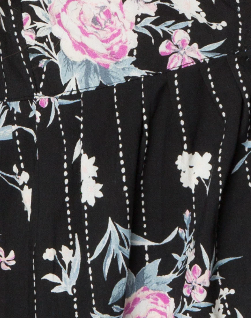 Mosca Plunge Top in Flower Girl - Image 5