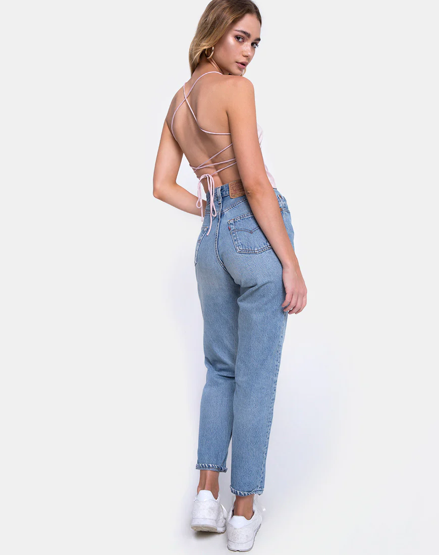 Mosley Cami Top in Satin Blush - Image 4