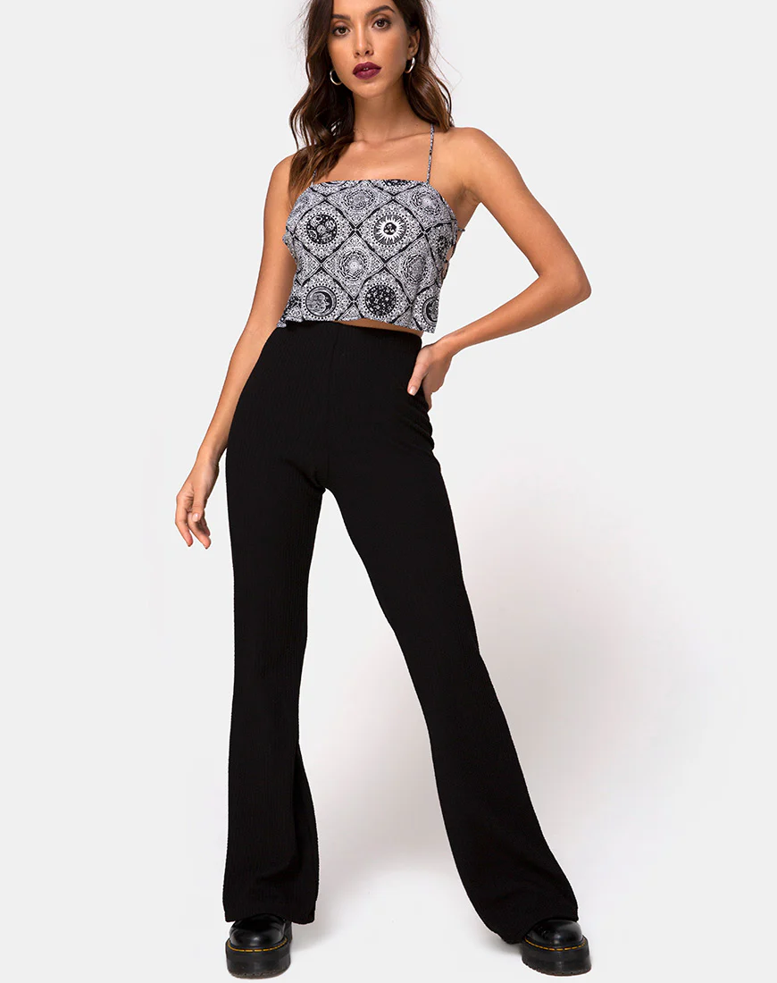 Mosley Top in Astrology Black - Image 3