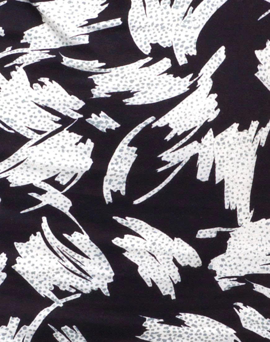 Motel Ameri Cut Out Dress in Paint Marks - Image 5