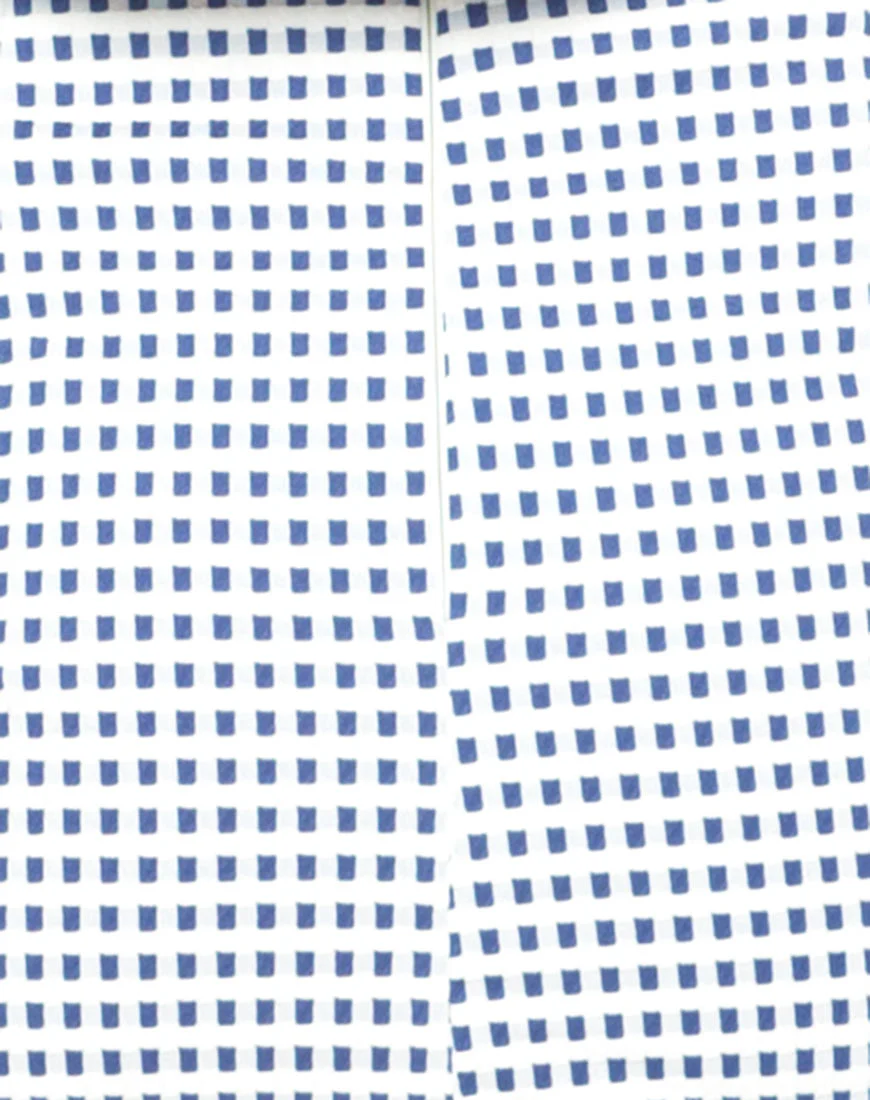 Motel Annie Leigh Check Mini Skirt in Blue and White - Image 5