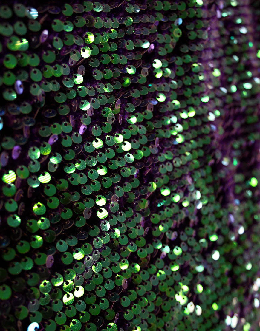 MOTEL DELUXE Gabby Sequin Dress in Iridescent Purple - Image 4