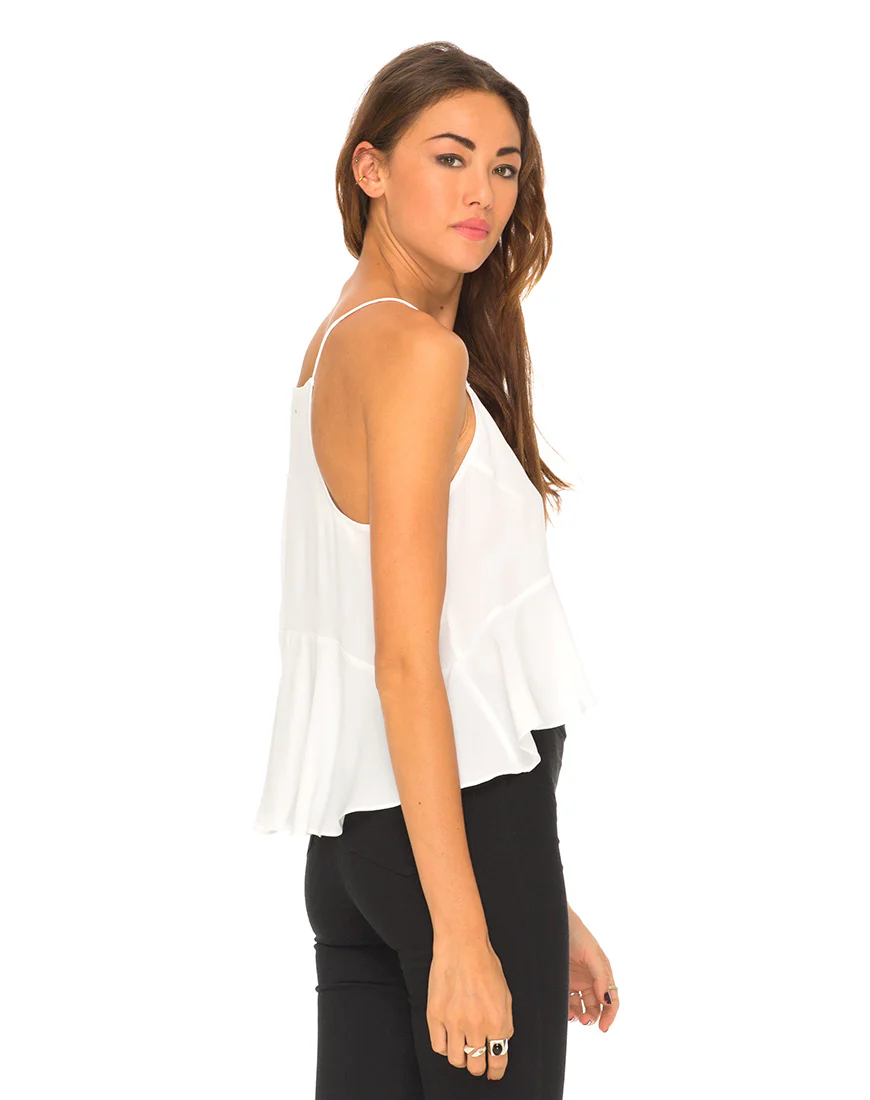 Motel Nicole Cami Top in New White - Image 2