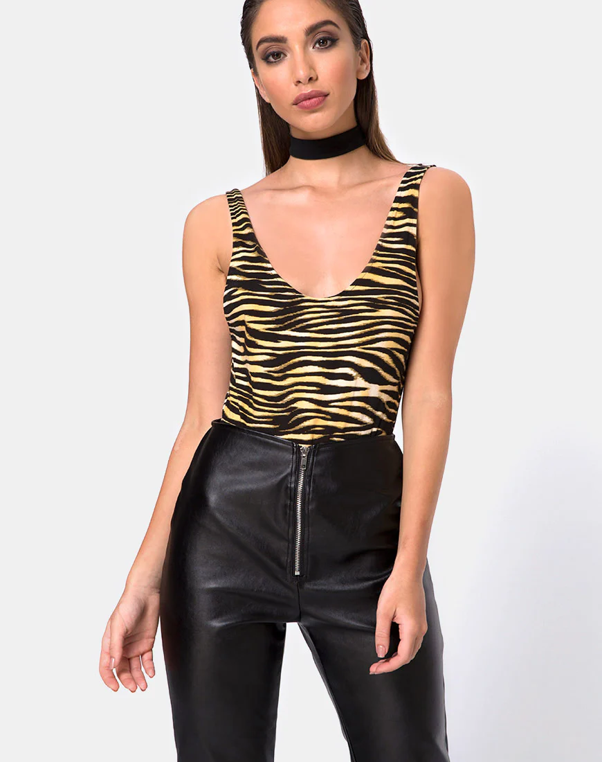 Moto Pants in Vegan Leather Black - Image 3