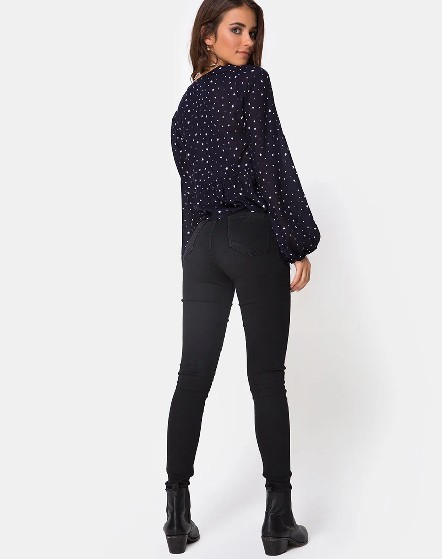 Mousye Top in Stars Struck Navy - Image 4