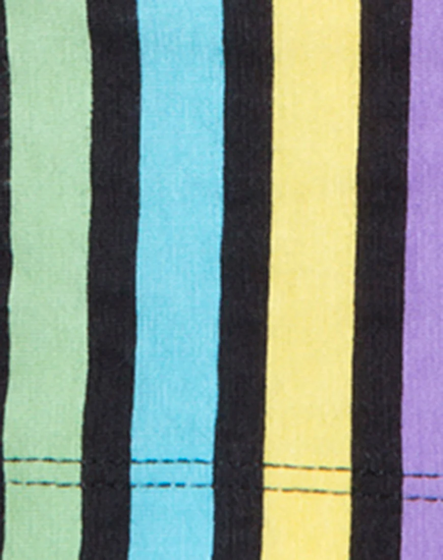Mucell Crop Top in New Stripe - Image 5