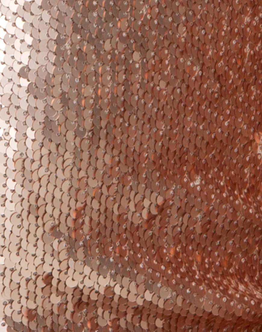 Muse Dress in Champagne Sequin - Image 5