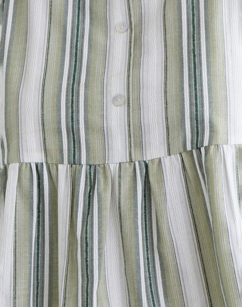 Myles Top in Sage Stripe - Image 5