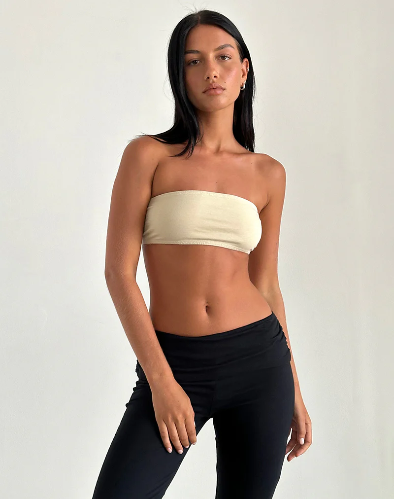 Nabel Micro Tube Top in Coconut Milk - Image 3