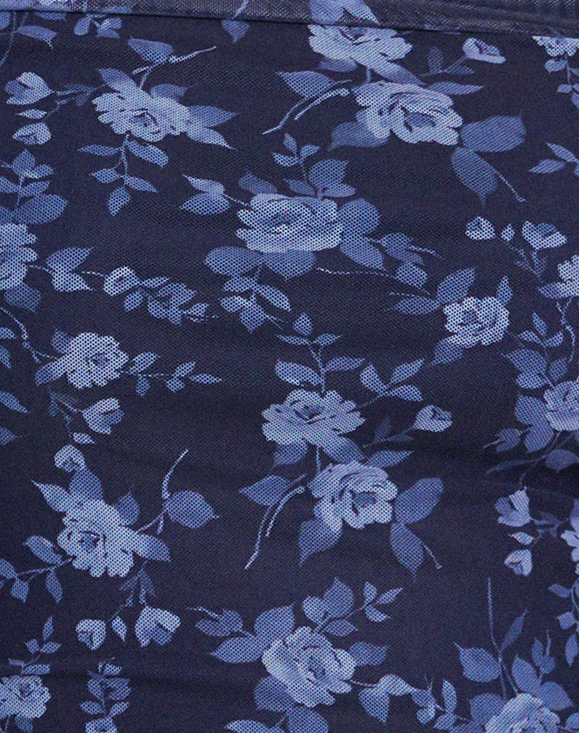 Nagini Long Sleeve Bardot Top in Pretty Floral Navy - Image 6