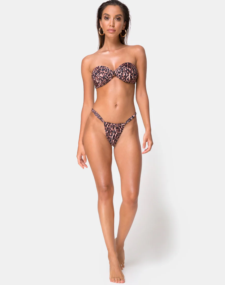 Nakeela Bikini Top in Magic Leopard - Image 4