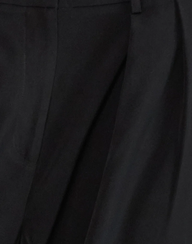 Nala Pleated Trouser in Tailoring Black - Image 6