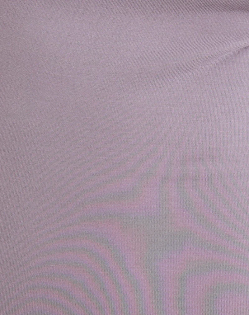 Nali Cowl Knot Top in Cupro Lavender - Image 6