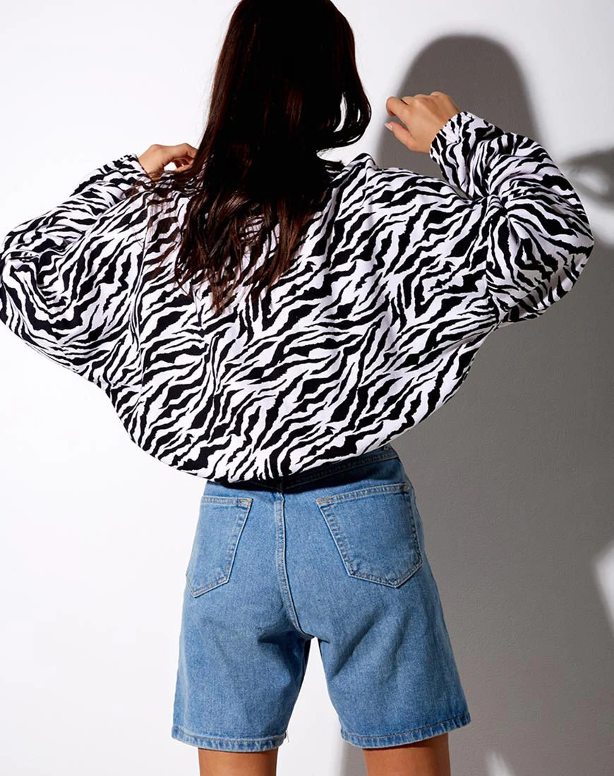 Nance Top in 90's Zebra - Image 2
