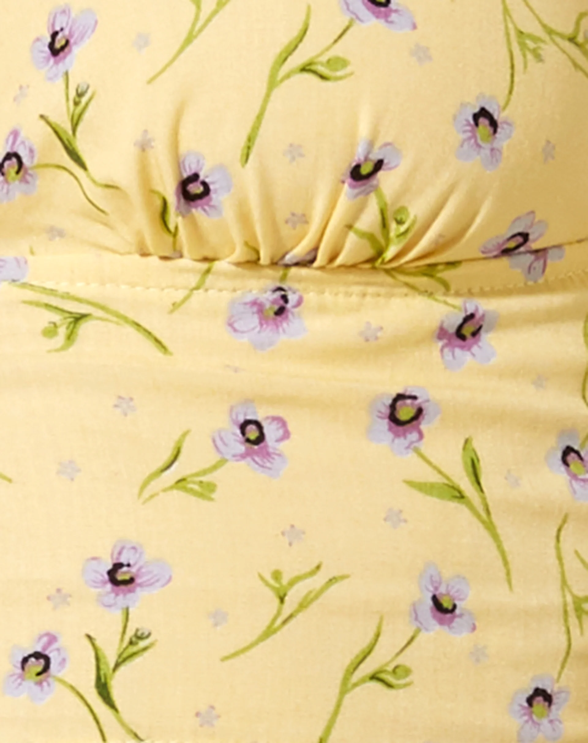 Nanda Crop Top in Wild Flower Lemon Drop - Image 6